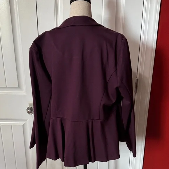 Torrid Elegant Women's Eggplant Blazer - Picture 4 of 5